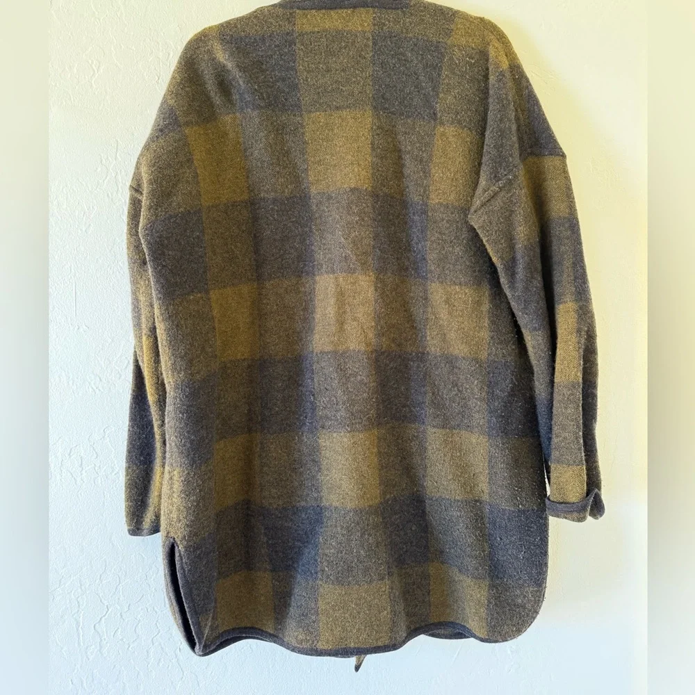 Madewell Buffalo Check Merino Sweater Jacket - Picture 10 of 10